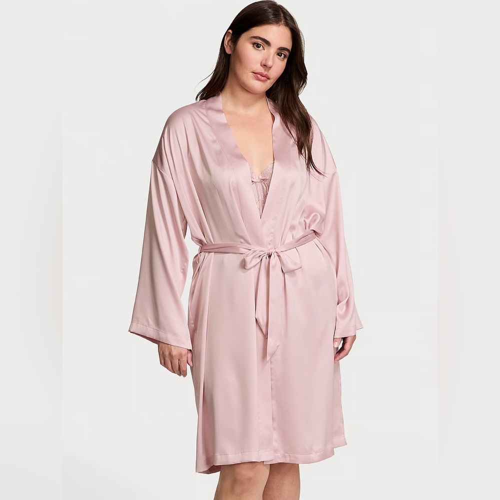 Victoria’s Secret Pink Satin Robe